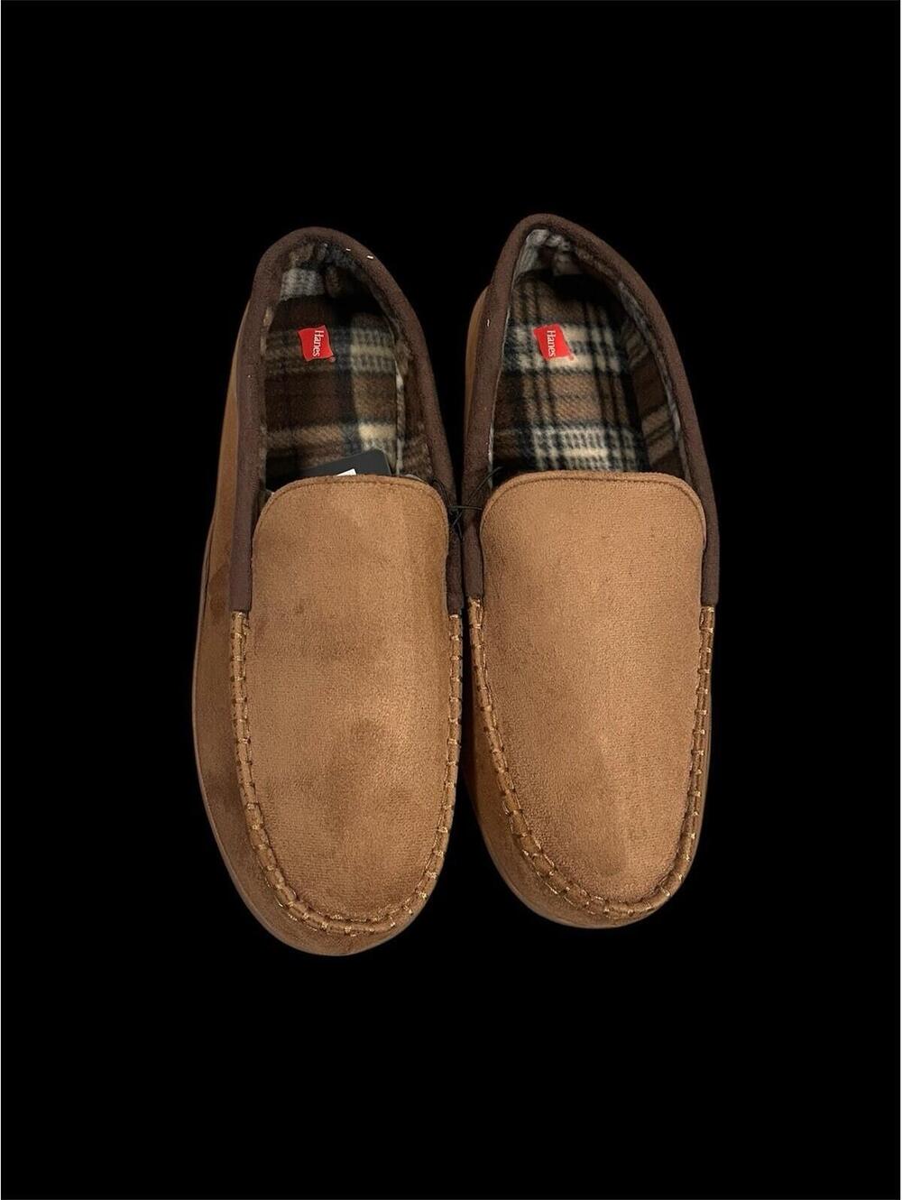 HANES COMFORT SOFT MENS MEMORY FOAM SLIPPERS Size XXXL 14-15 NEW WITH TAGS